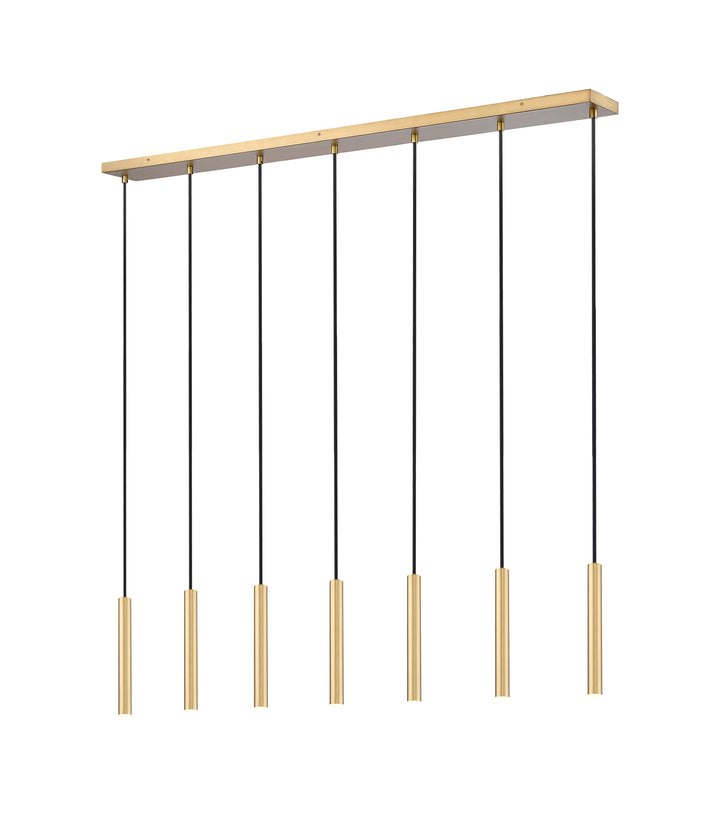 Forest - LED 7 Light Linear Chandelier (919MP12-7L-MGLD)
