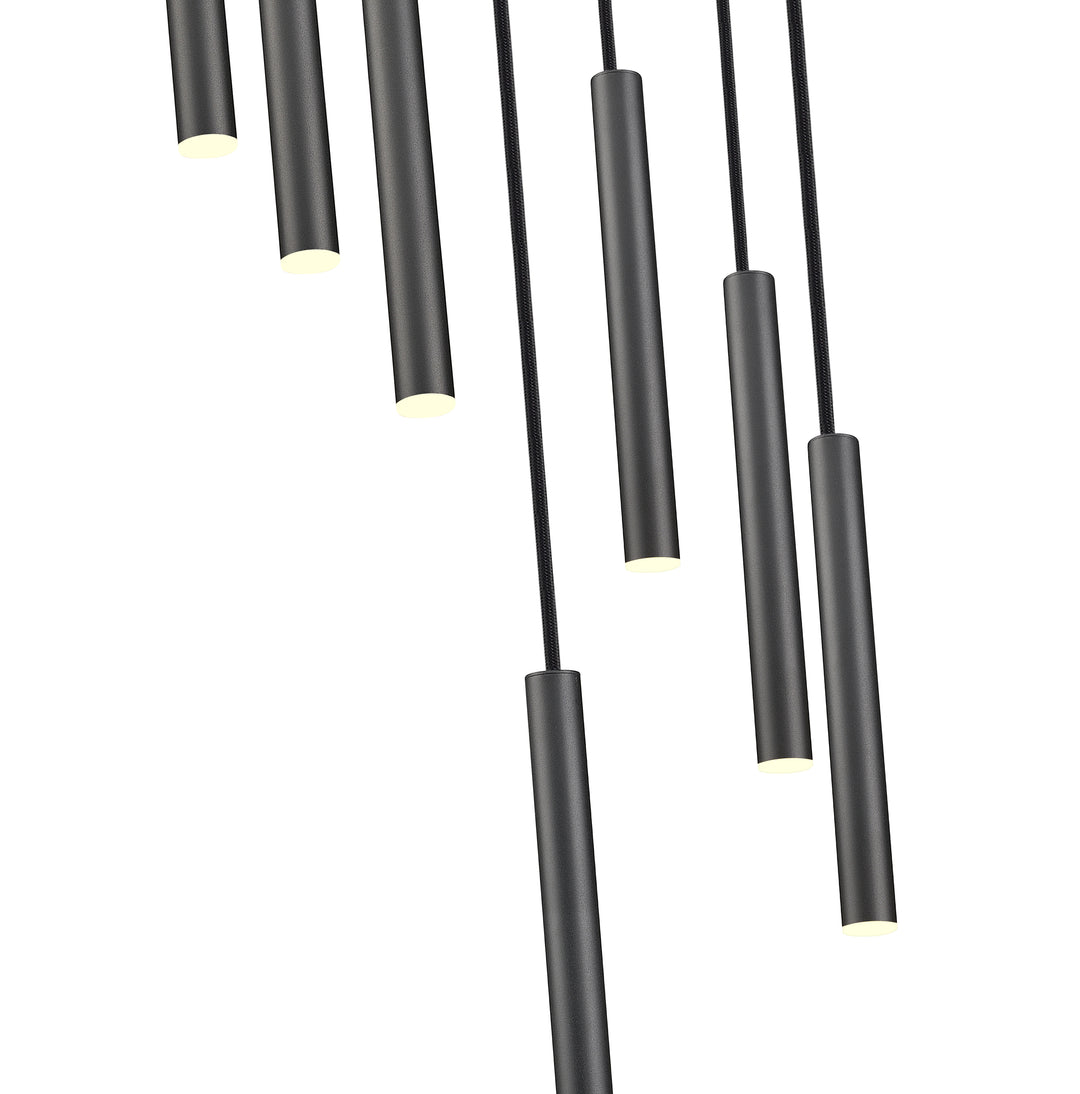Forest - LED 7 Light Chandelier (919MP12-7R-MB)