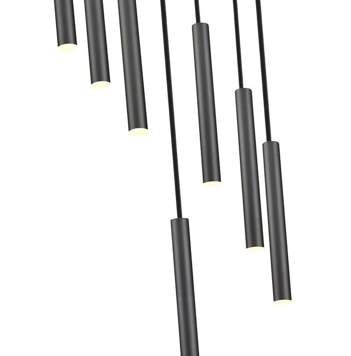 Forest - LED 7 Light Chandelier (919MP12-7R-MB)