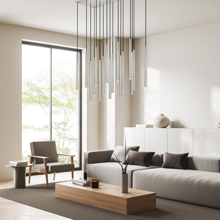 Forest - LED 17 Light Linear Chandelier (919MP24-17L-BN)