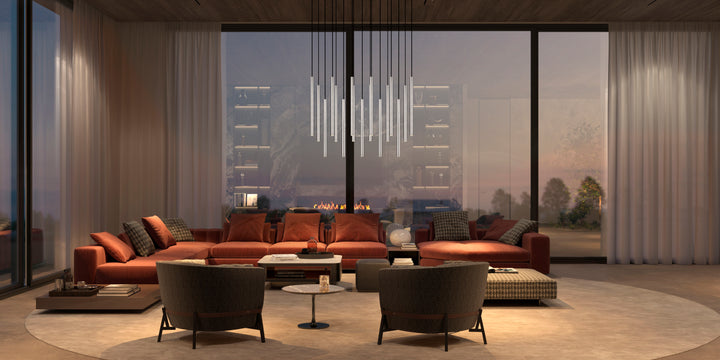 Forest - LED 17 Light Linear Chandelier (919MP24-17L-BN)