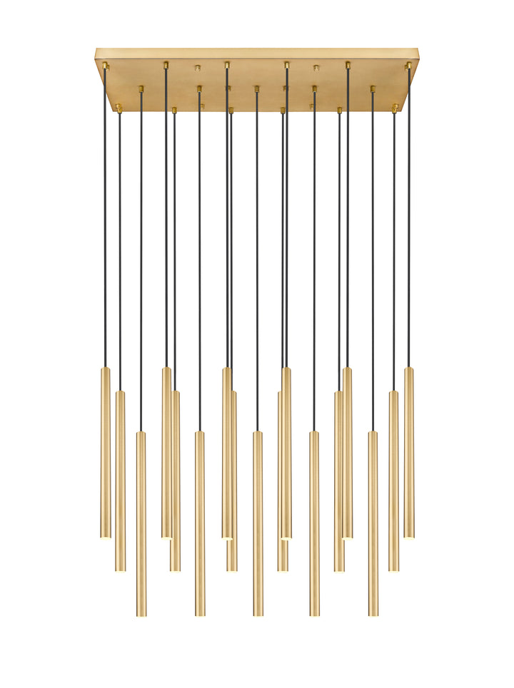 Forest - LED 17 Light Linear Chandelier (919MP24-17L-MGLD)