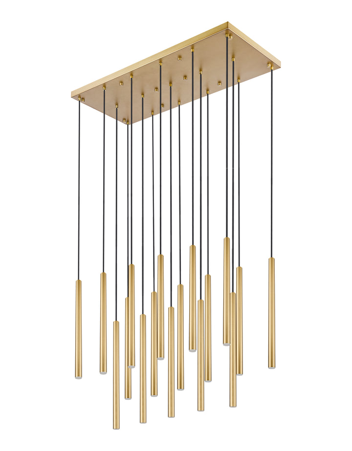 Forest - LED 17 Light Linear Chandelier (919MP24-17L-MGLD)