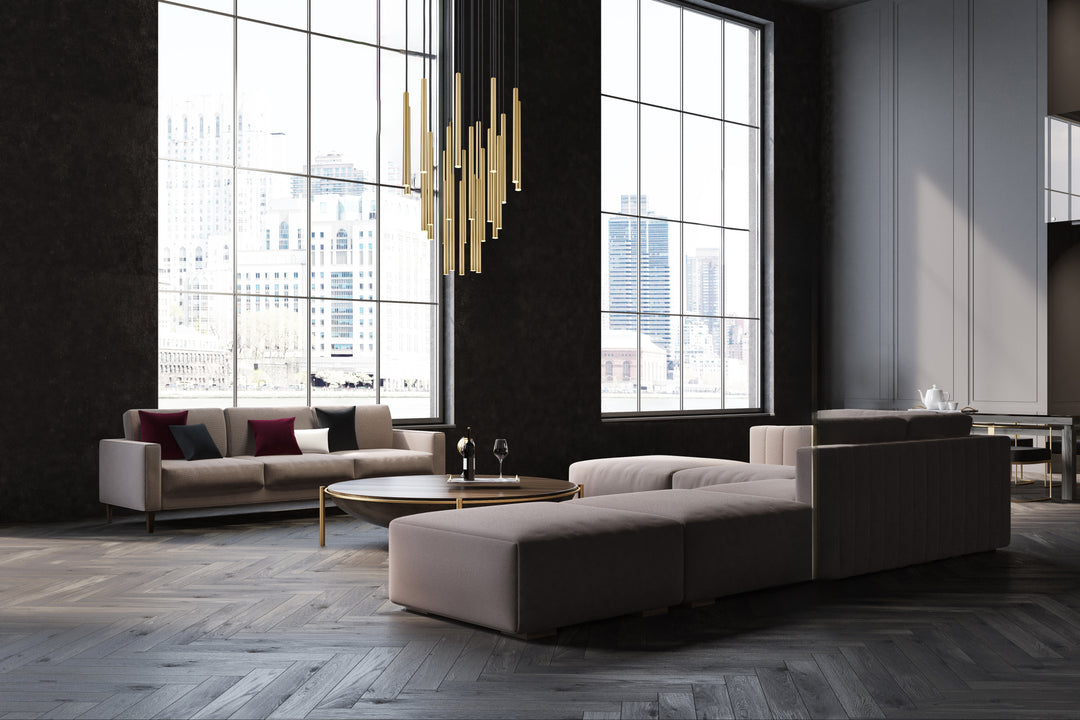 Forest - LED 27 Light Chandelier (919MP24-27R-MGLD)