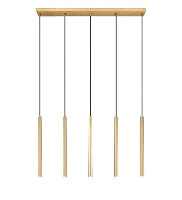 Forest - LED 5 Light Linear Chandelier (919MP24-5L-MGLD)