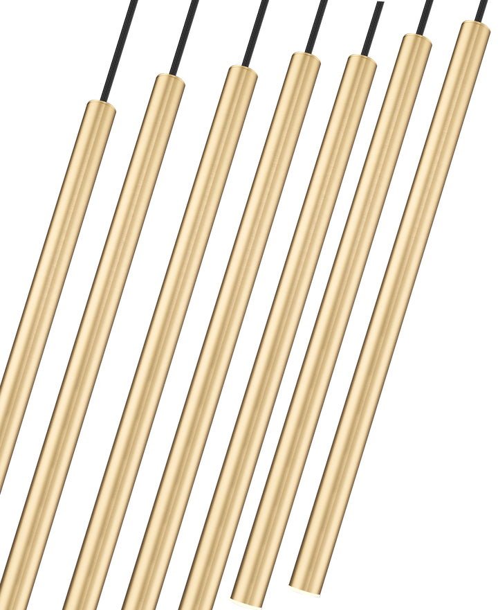 Forest - LED 7 Light Linear Chandelier (919MP24-7L-MGLD)