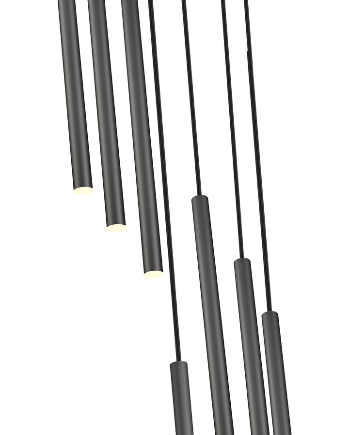Forest - LED 7 Light Chandelier (919MP24-7R-MB)