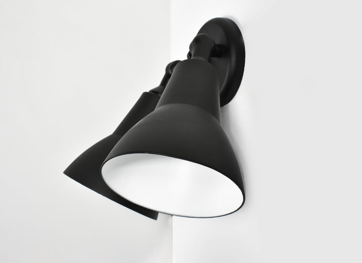 Spots 2-Light Outdoor Wall Mount Black alternate view