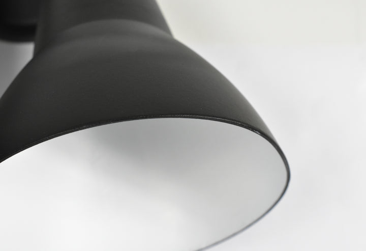 Spots 2-Light Outdoor Wall Mount Black alternate view