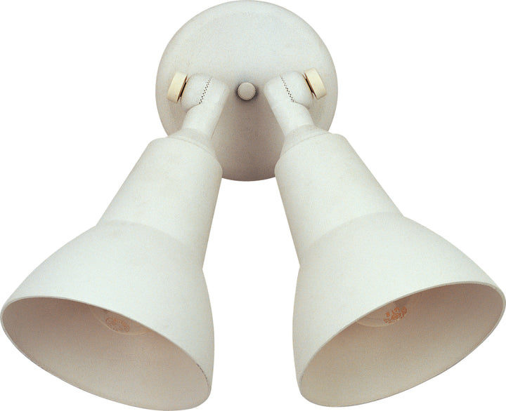 Spots 2-Light Outdoor Wall Mount White