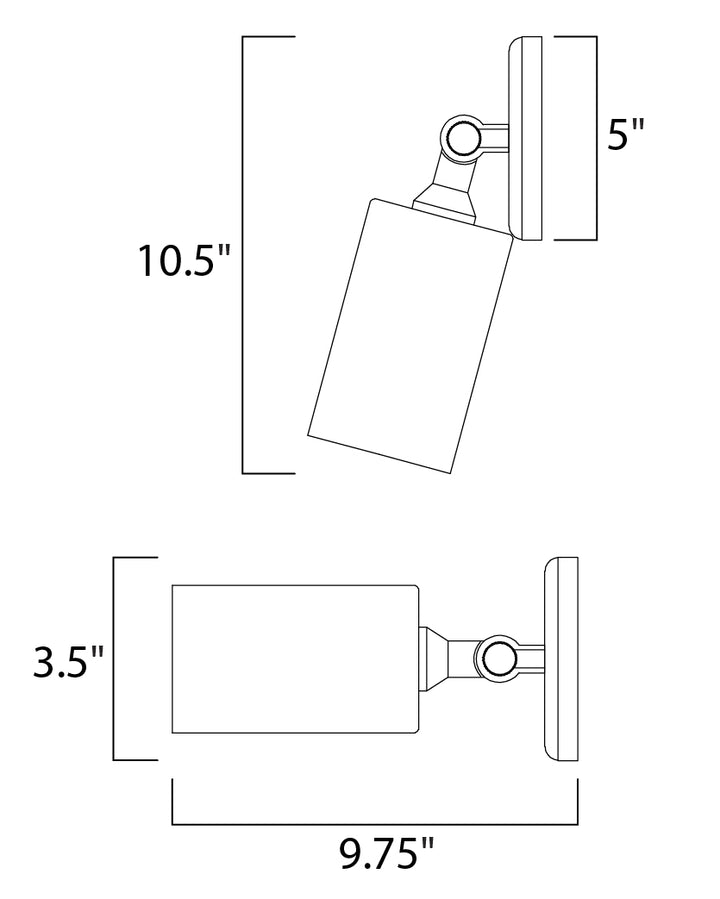 Spots Can Wall/Flush Mount dimensions diagram