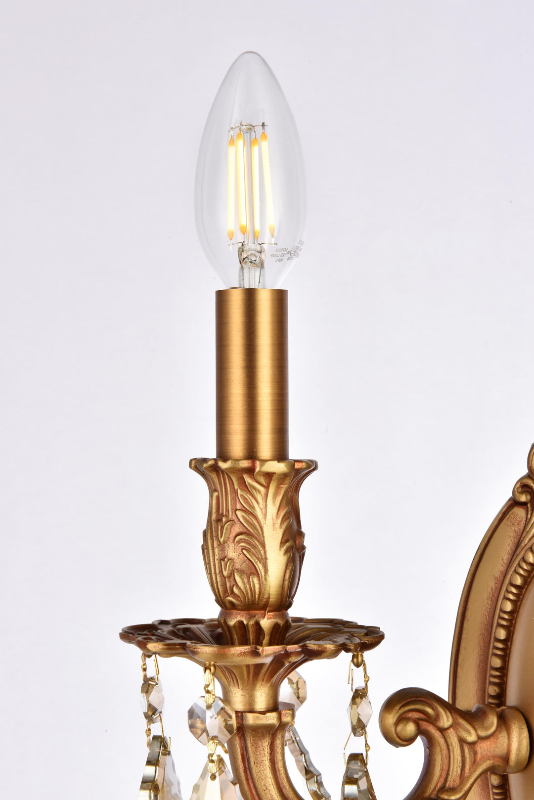 Rosalia Crystal Wall Sconce by Elegant - view 14