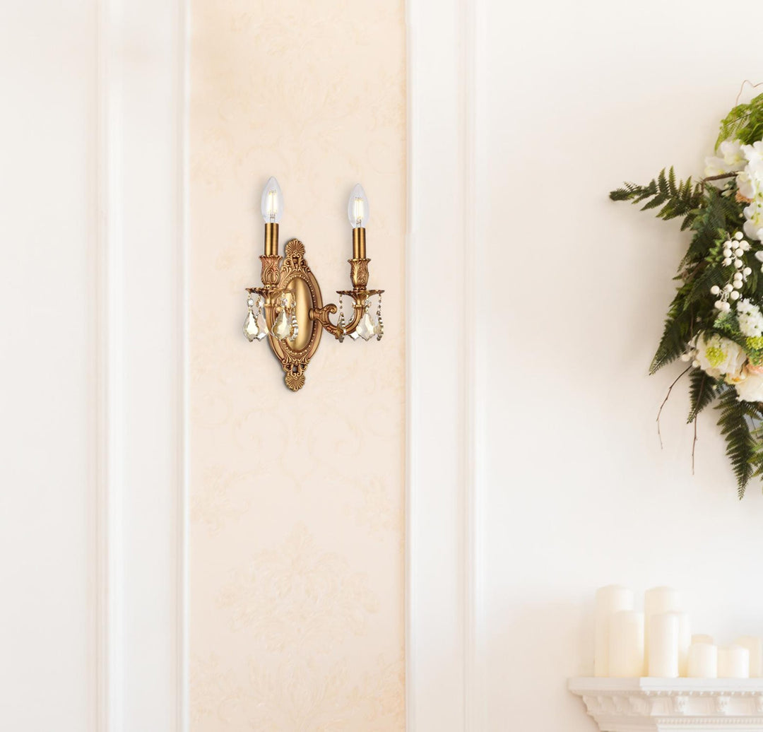 Rosalia Crystal Wall Sconce by Elegant - view 17