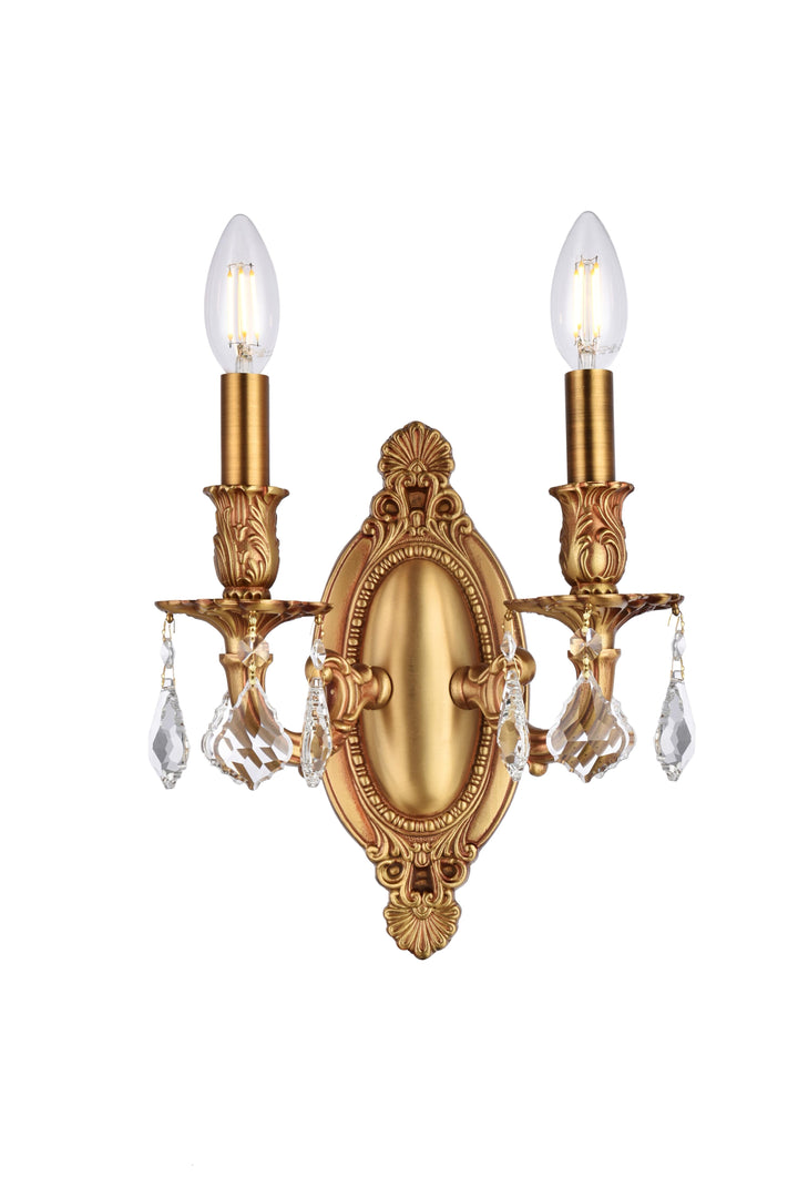 Rosalia Crystal Wall Sconce by Elegant - view 3