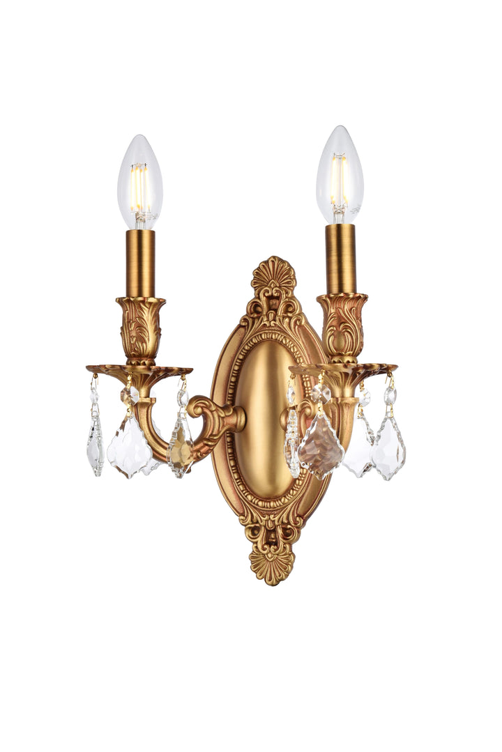 Rosalia Crystal Wall Sconce by Elegant - view 5