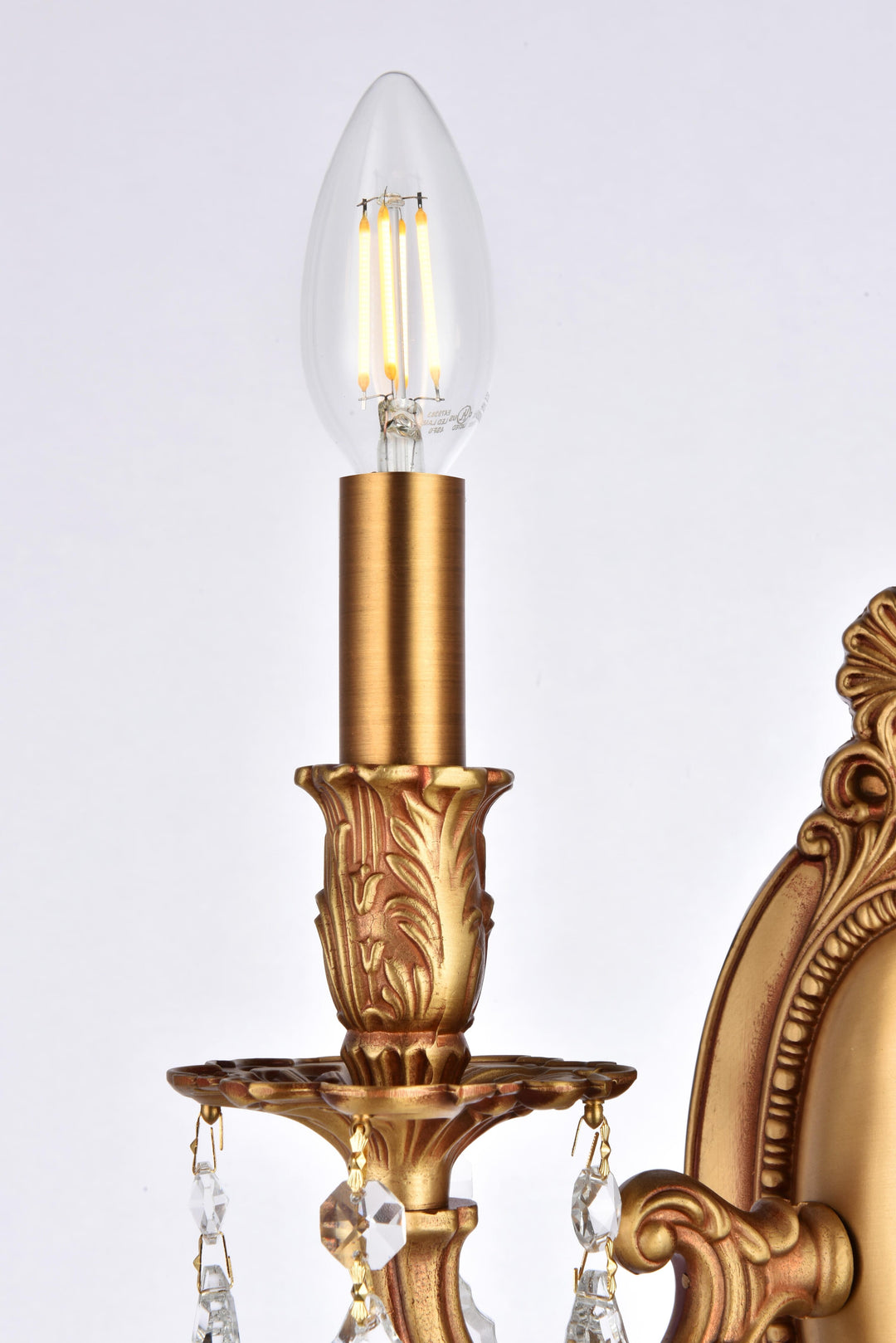 Rosalia Crystal Wall Sconce by Elegant - view 6