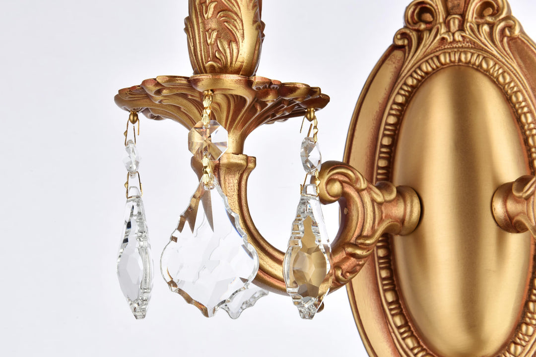 Rosalia Crystal Wall Sconce by Elegant - view 7