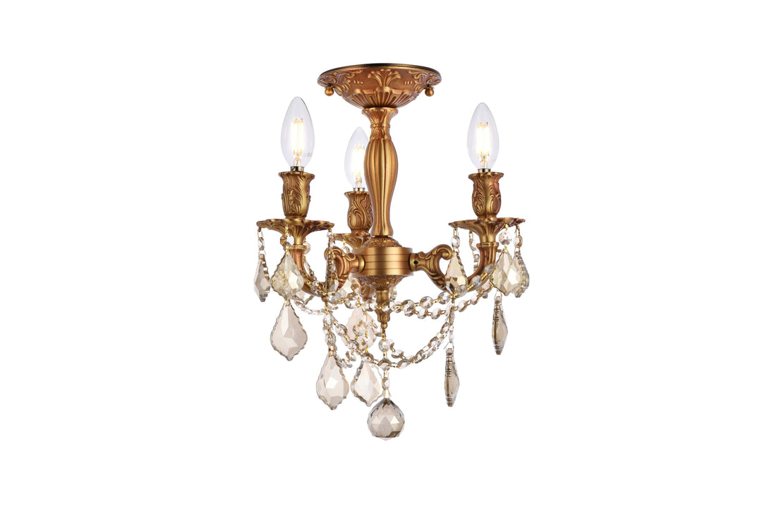 Rosalia Crystal Flush Mount by Elegant - view 13