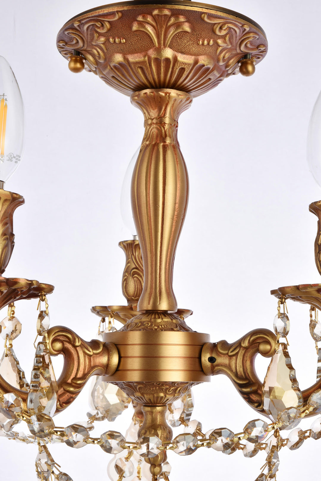Rosalia Crystal Flush Mount by Elegant - view 17