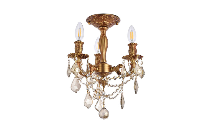 Rosalia Crystal Flush Mount by Elegant - view 19