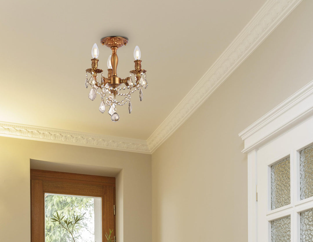Rosalia Crystal Flush Mount by Elegant - view 21