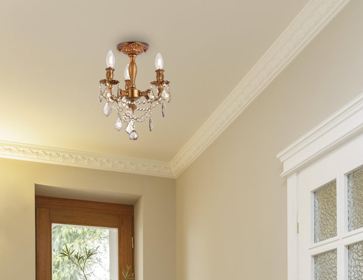 Rosalia Crystal Flush Mount by Elegant - view 21