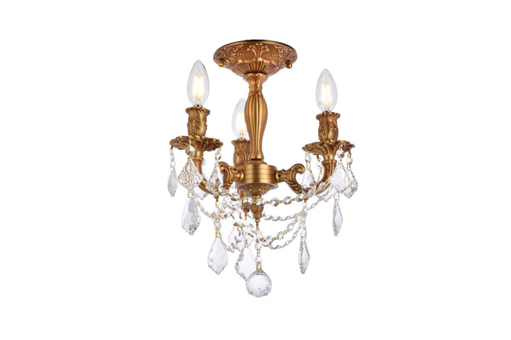 Rosalia Crystal Flush Mount by Elegant - view 5