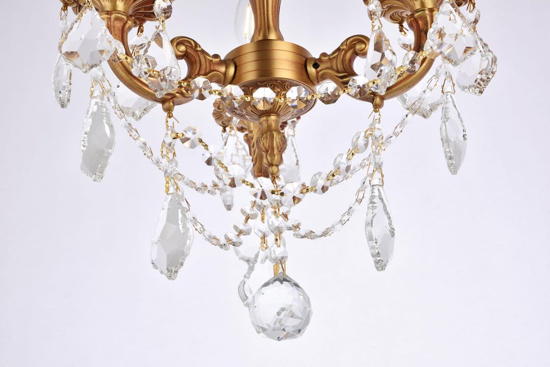 Rosalia Crystal Flush Mount by Elegant - view 6