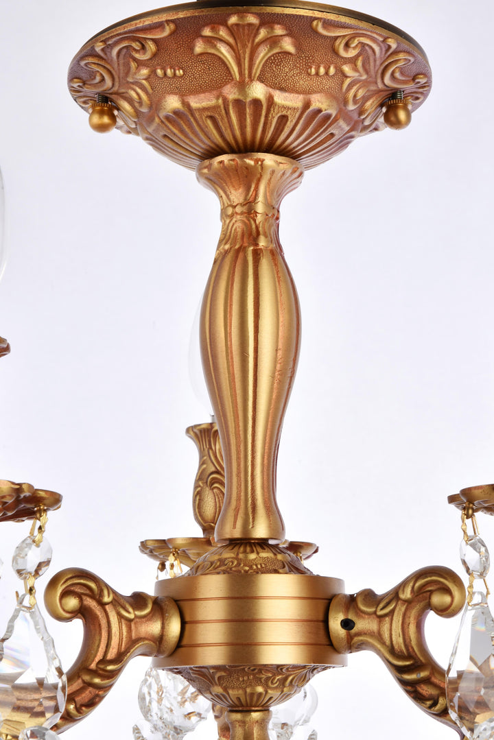 Rosalia Crystal Flush Mount by Elegant - view 8