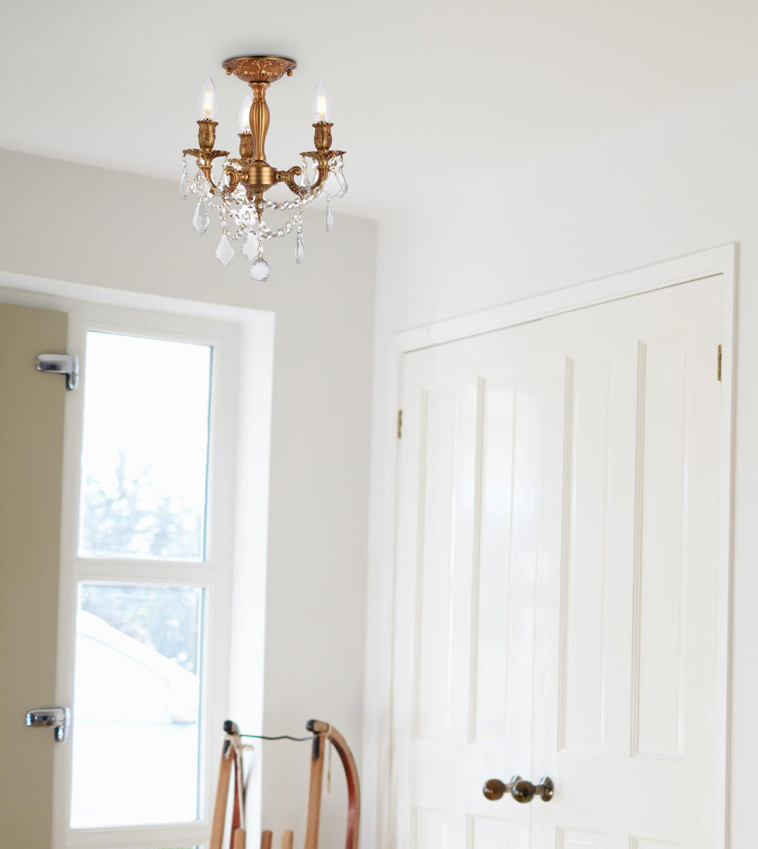 Rosalia Crystal Flush Mount by Elegant - view 11
