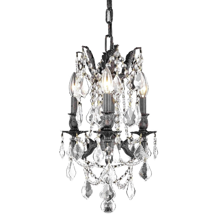 Rosalia Crystal Pendant in Dark Bronze by Elegant