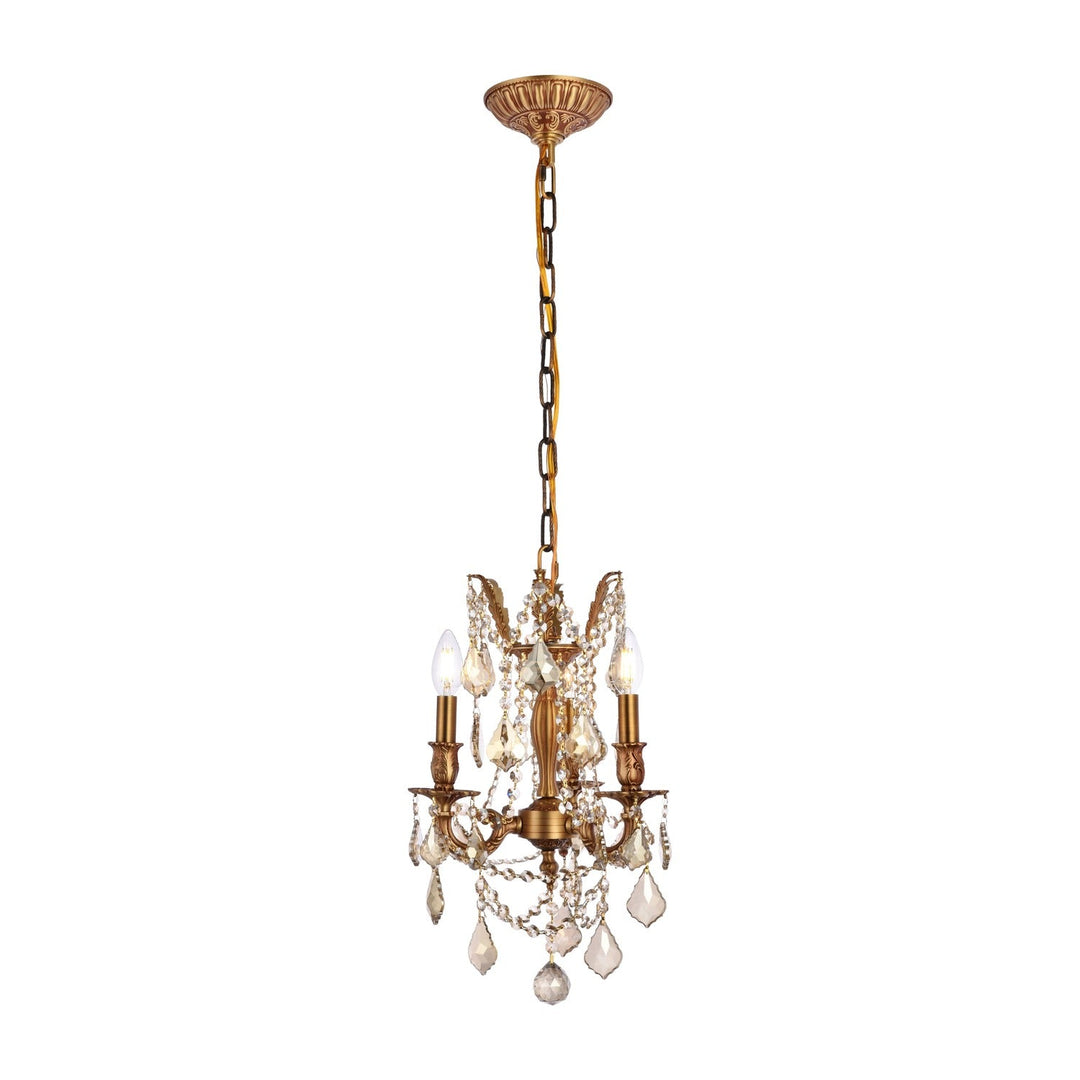 Rosalia Crystal Pendant in French Gold by Elegant