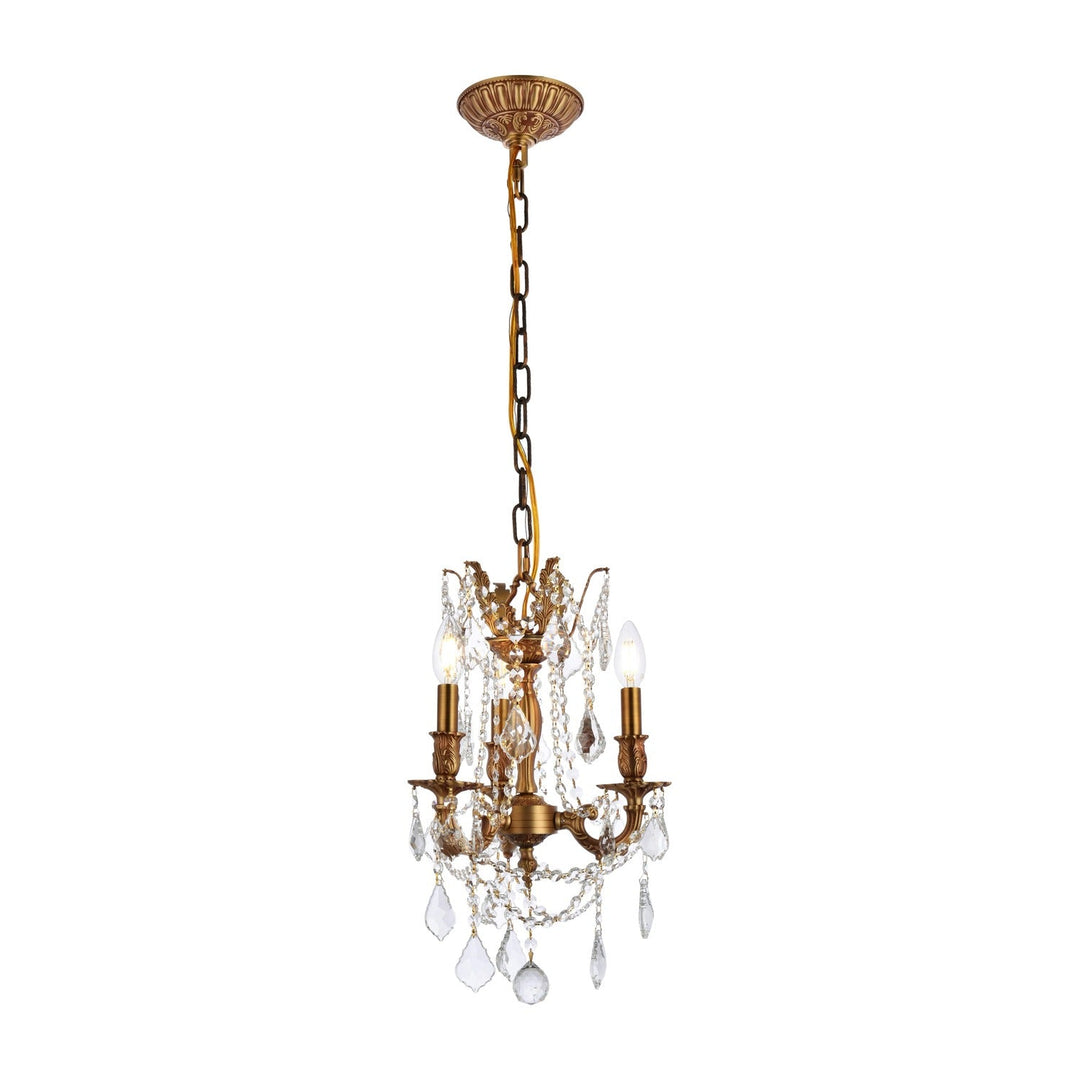 Rosalia Crystal Pendant in French Gold by Elegant