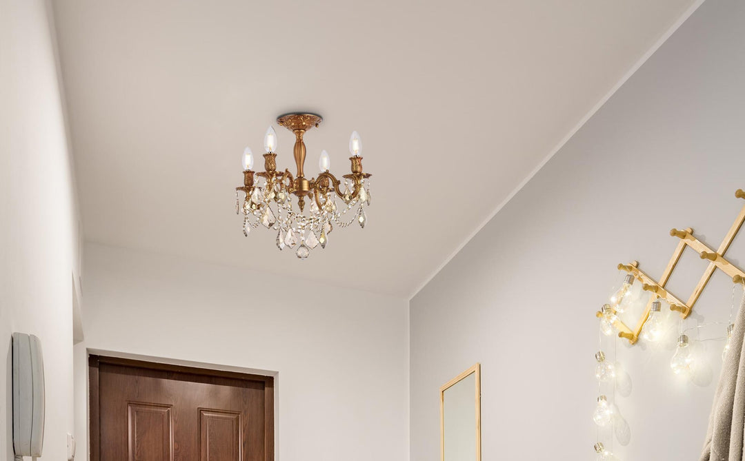 Rosalia Crystal Flush Mount (9204) by Elegant - view 21