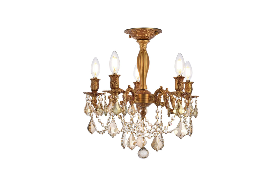 Rosalia Crystal Flush Mount (9205) by Elegant - view 13