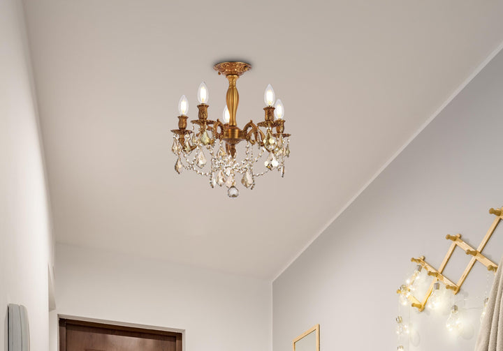 Rosalia Crystal Flush Mount (9205) by Elegant - view 21
