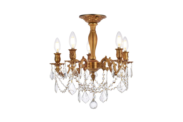 Rosalia Crystal Flush Mount (9205) by Elegant - view 3