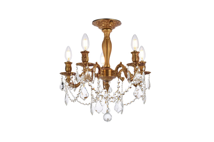 Rosalia Crystal Flush Mount (9205) by Elegant - view 5