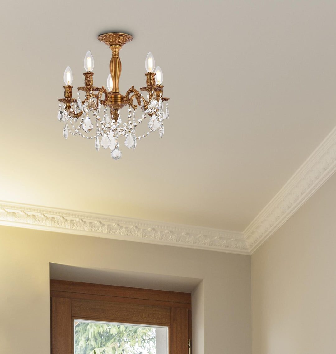 Rosalia Crystal Flush Mount (9205) by Elegant - view 11