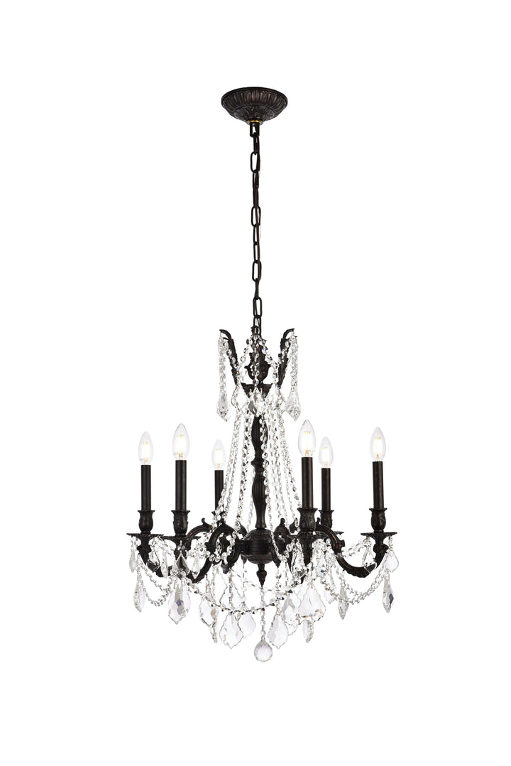 Rosalia Crystal Chandelier by Elegant - view 2