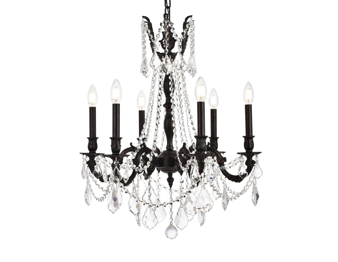 Rosalia Crystal Chandelier by Elegant - view 4