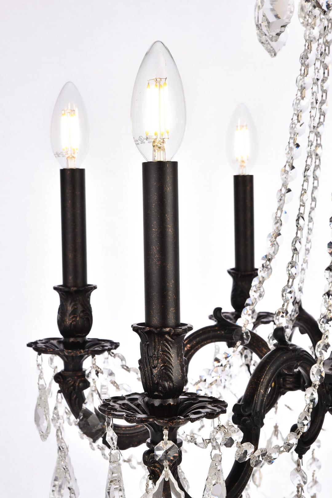 Rosalia Crystal Chandelier by Elegant - view 6