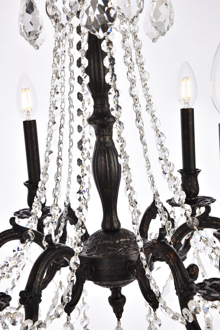Rosalia Crystal Chandelier by Elegant - view 7
