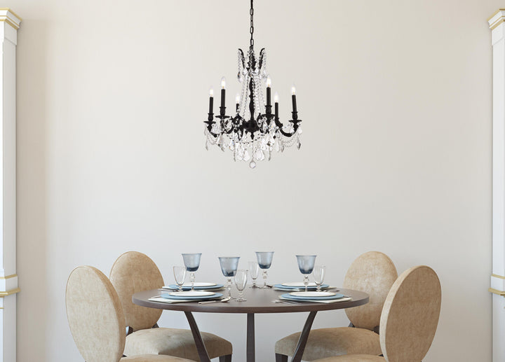 Rosalia Crystal Chandelier by Elegant - view 10