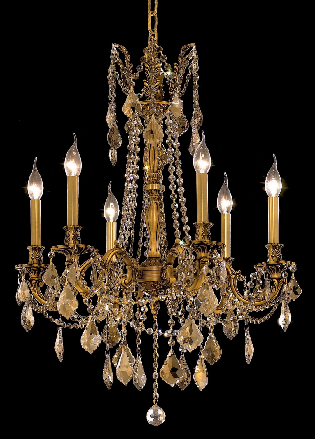 Rosalia Crystal Chandelier by Elegant - view 14
