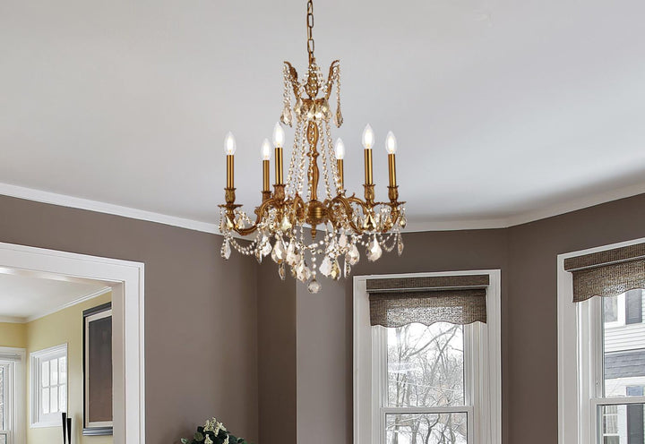 Rosalia Crystal Chandelier by Elegant - view 22