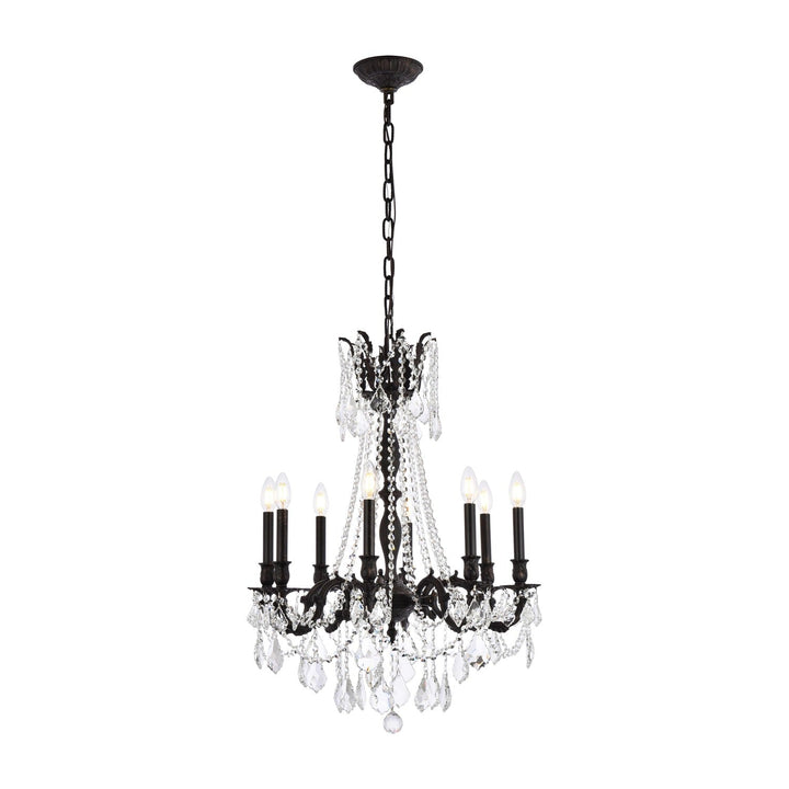 Rosalia Crystal Chandelier (9208) in Dark Bronze by Elegant