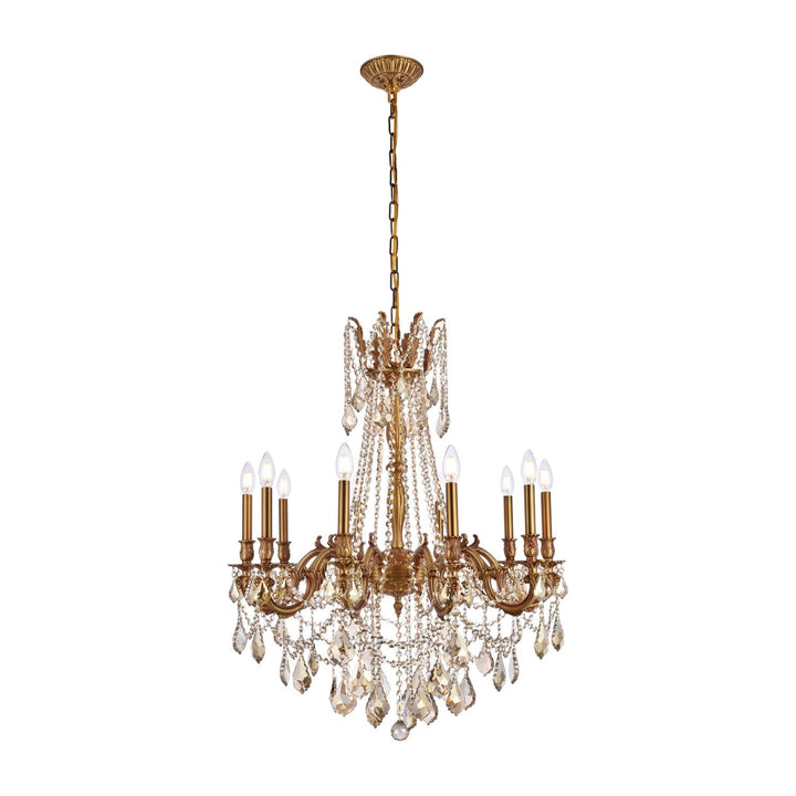 Rosalia Crystal Chandelier (9210) in French Gold by Elegant