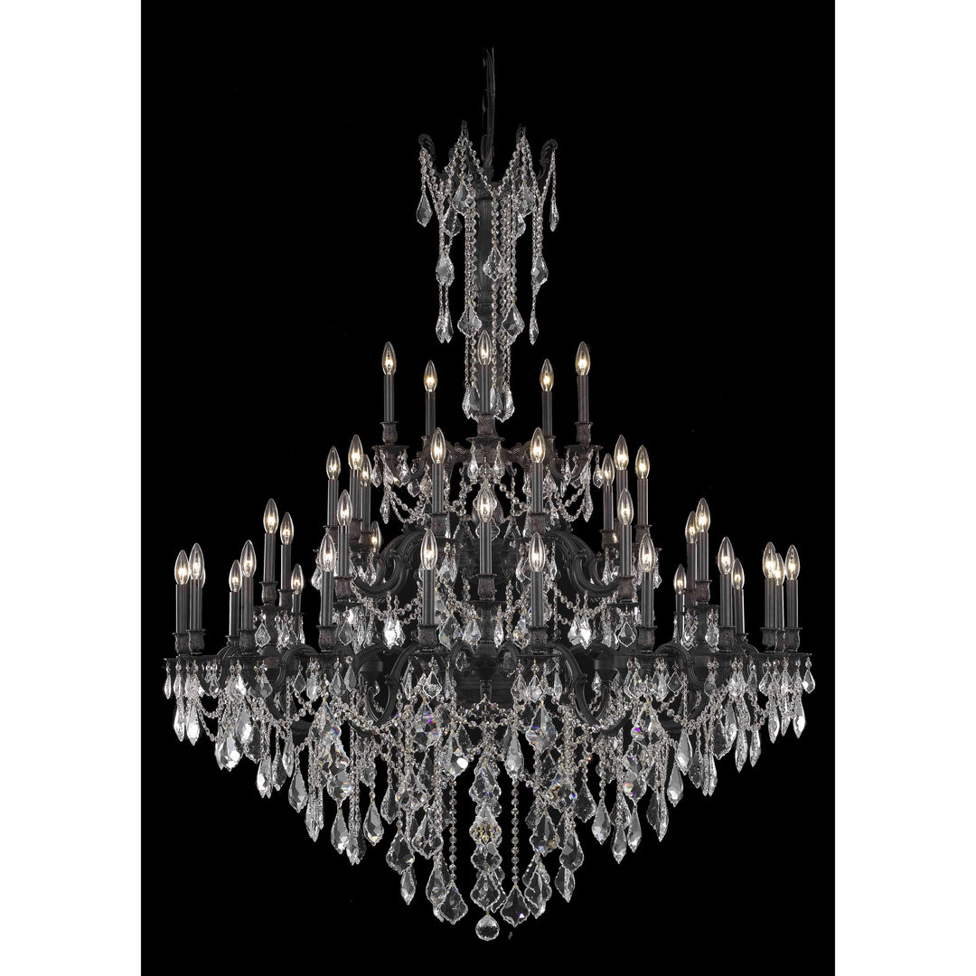 Rosalia Crystal Chandelier (9245) in Dark Bronze by Elegant
