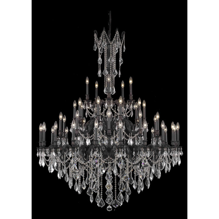Rosalia Crystal Chandelier (9245) in Dark Bronze by Elegant